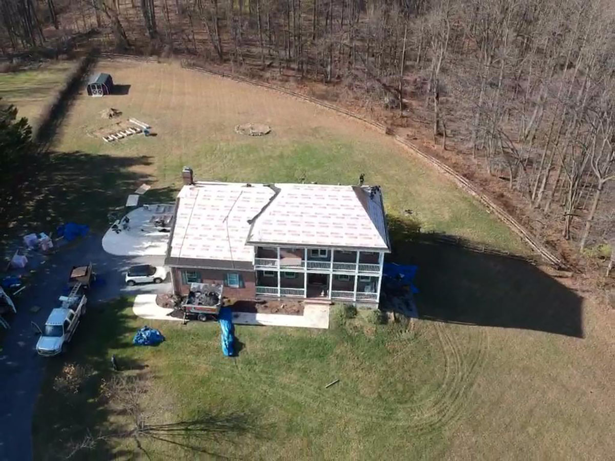 Roofing project near Frederick MD