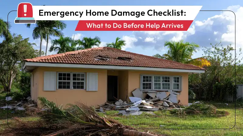 Read more about the article Emergency Home Damage Checklist: What to Do Before Help Arrives