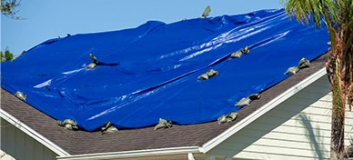 Hurricane emergency roof tarping Florida