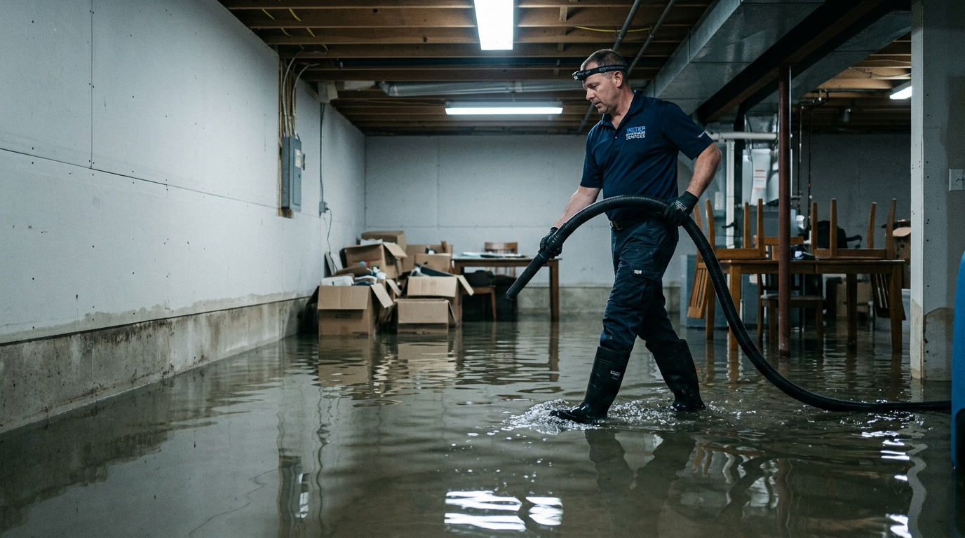 Interior flooding water extraction