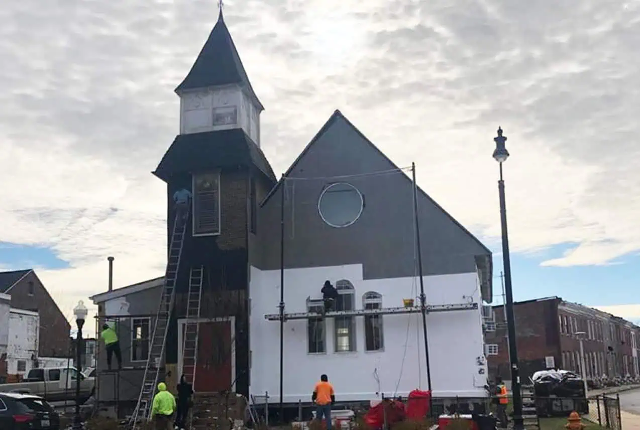Commercial church roof installation Baltimore