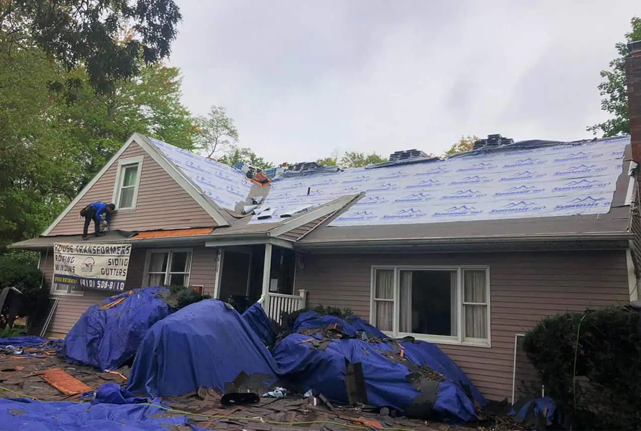 Roof replacement project Annapolis Blvd Pasadena MD