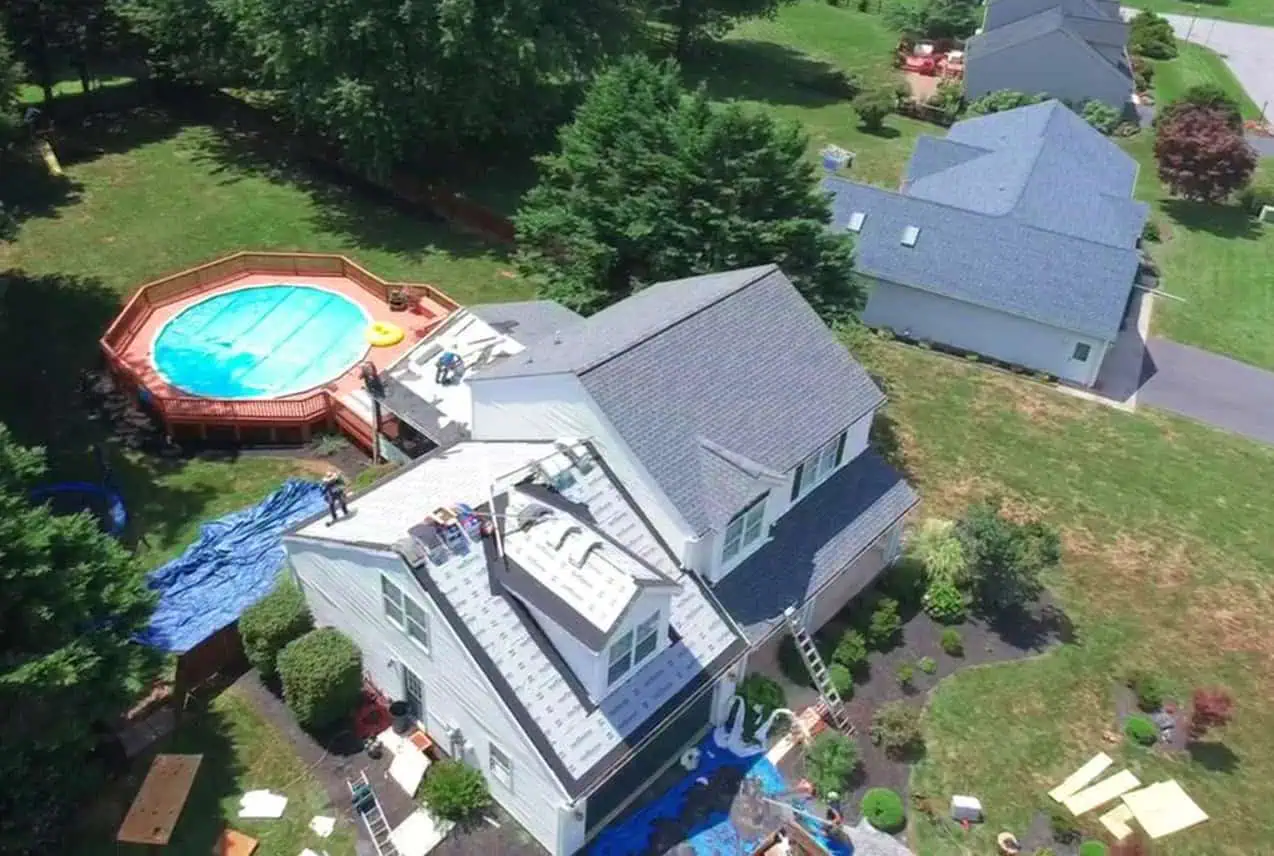 Completed roof project Annapolis MD