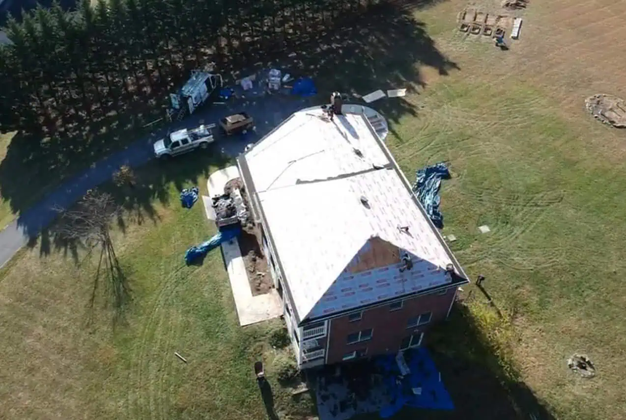 Completed roof project Frederick MD