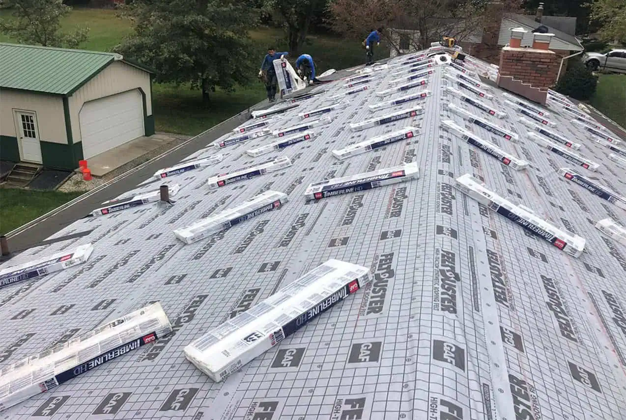 Completed roof project Sykesville MD